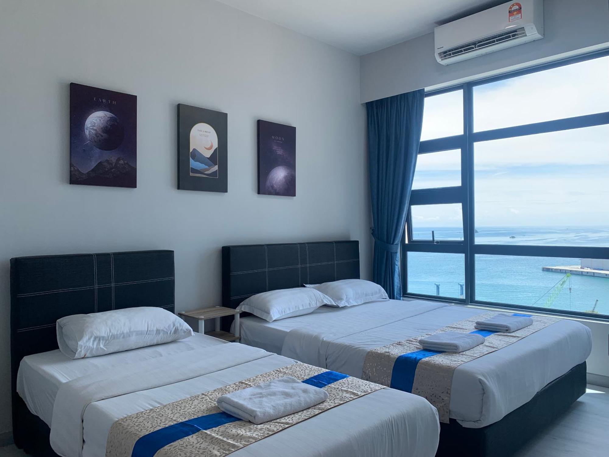 Sunset Seaview Vacation Condos @ Jesselton Quay Kota Kinabalu Habitación foto