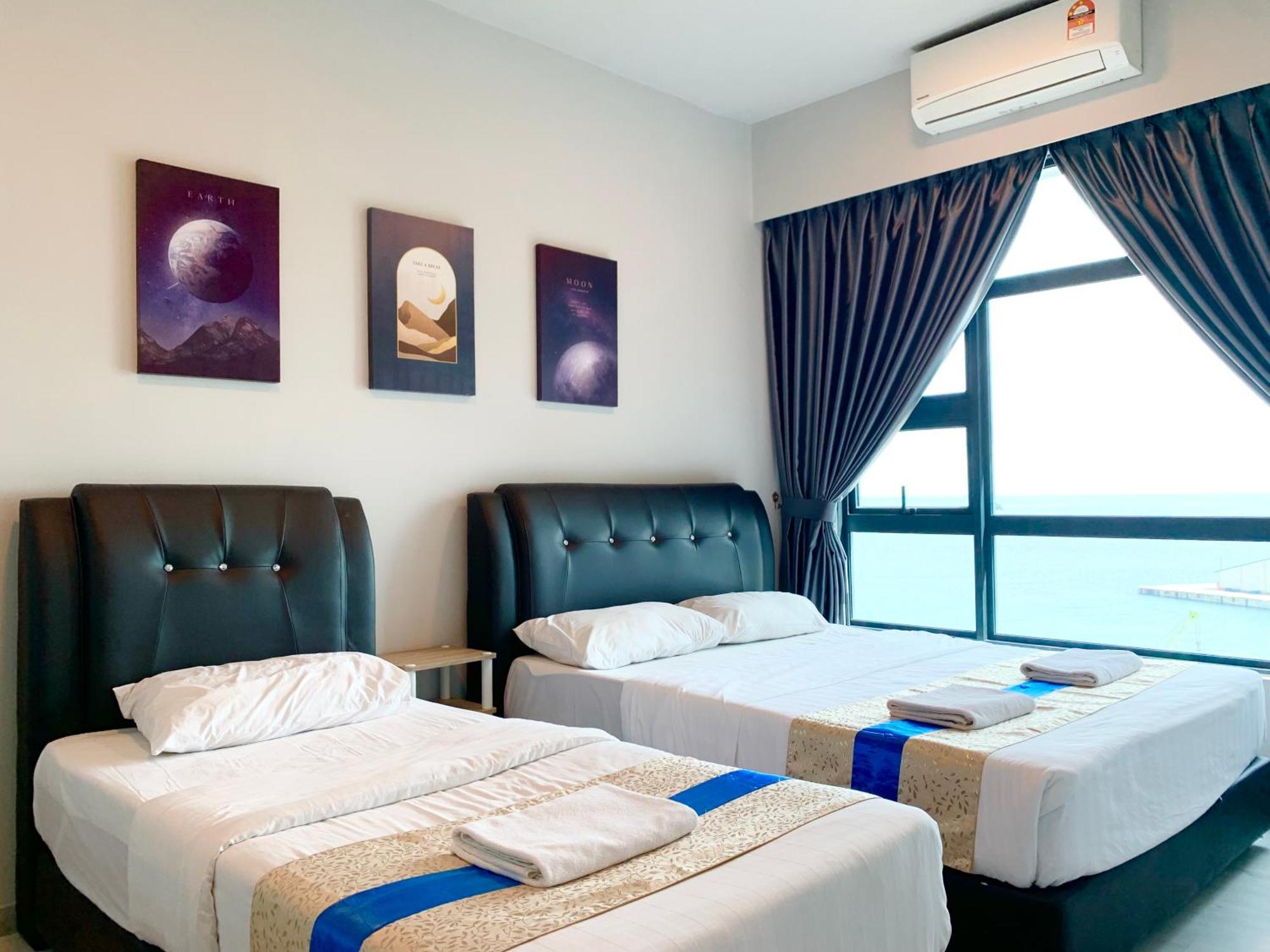 Sunset Seaview Vacation Condos @ Jesselton Quay Kota Kinabalu Habitación foto